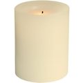 Northern International Inc Northern International CGT54400CR01 4 in. Battery Operated Wax Flameless Pillar - Pack Of 6 433946